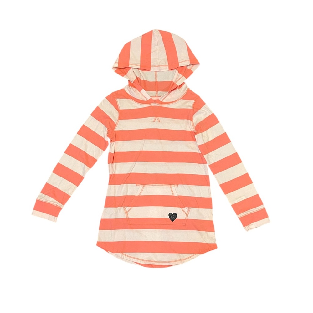 NWT OshKosh B'gosh Orange and Cream Striped Hoodie